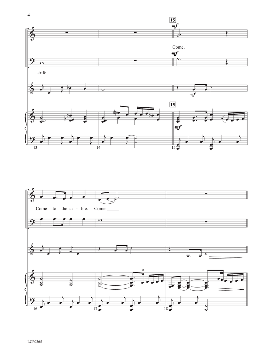 Christ Invites Us to His Table 2-Part scores gallery preview page 4