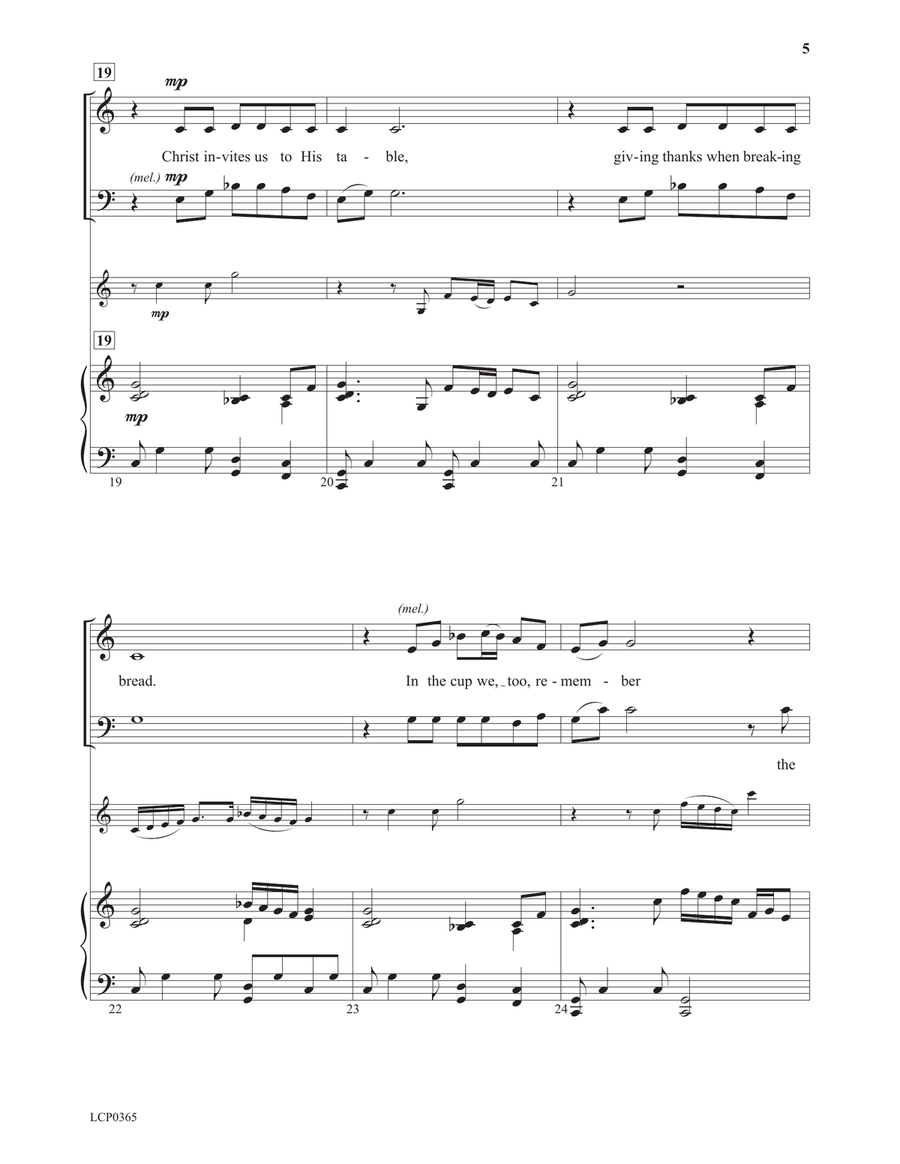 Christ Invites Us to His Table 2-Part scores gallery preview page 5
