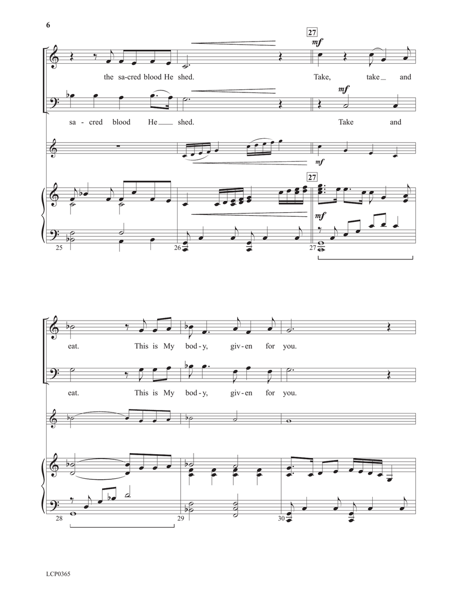 Christ Invites Us to His Table 2-Part scores gallery preview page 6