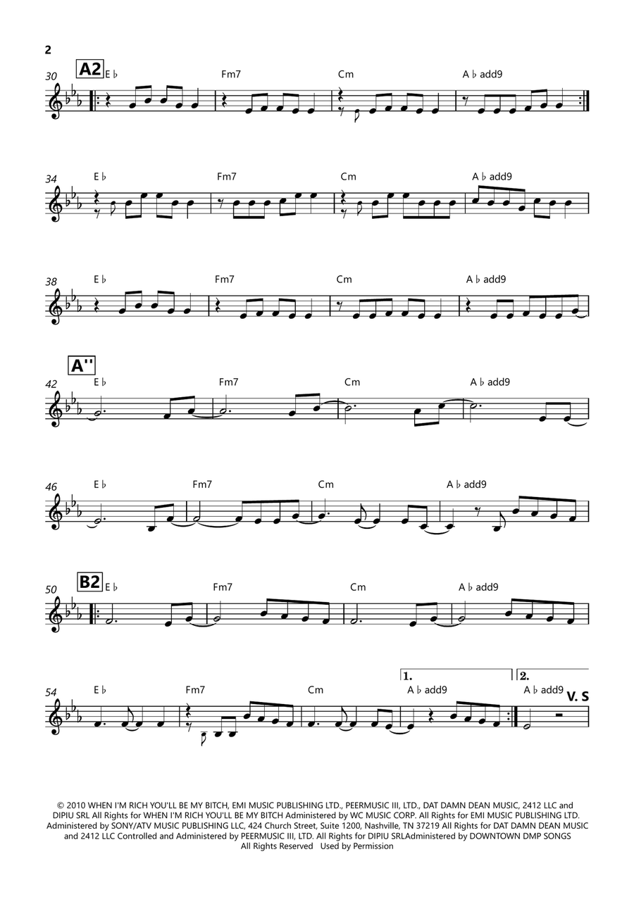 Firework Firework Horn Solo scores gallery preview page 2