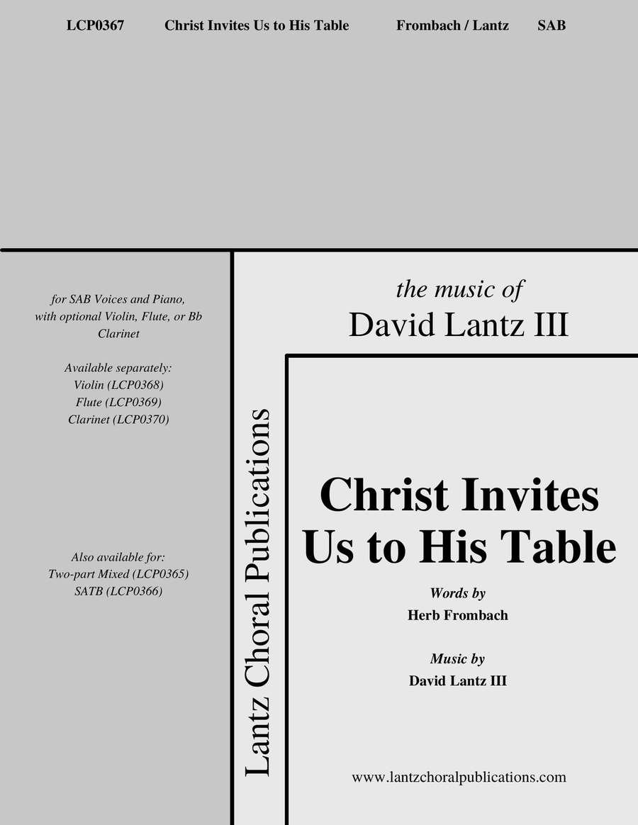 Christ Invites Us to His Table 3-Part scores gallery preview page 1