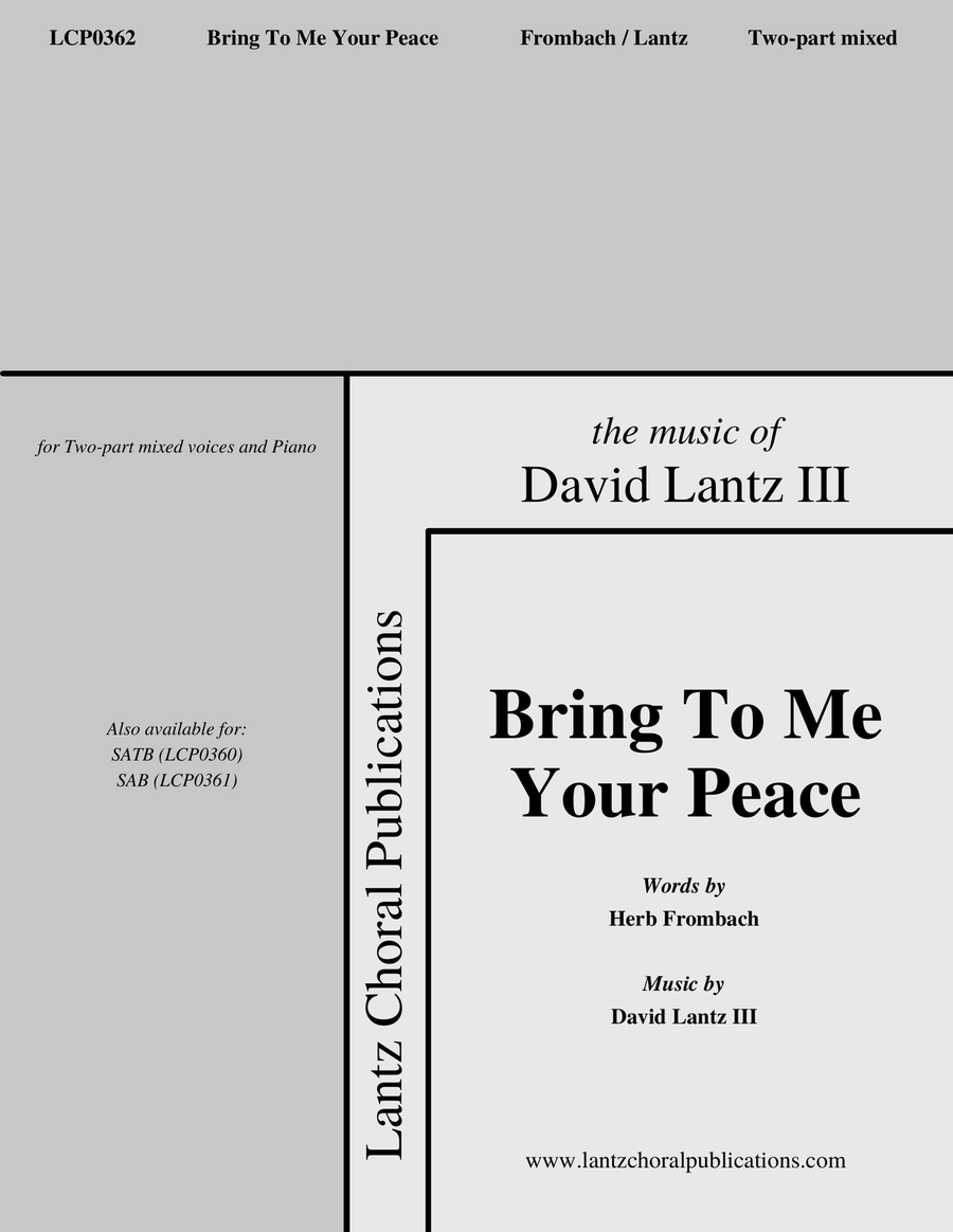 Bring to Me Your Peace 2-Part scores gallery preview page 1