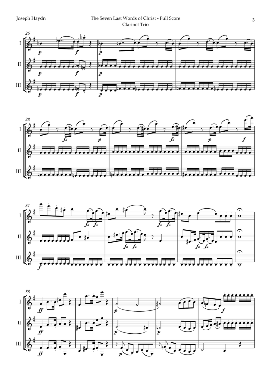 5 Easter Songs for Clarinet Trio plus one Bonus Clarinet Trio scores gallery preview page 4