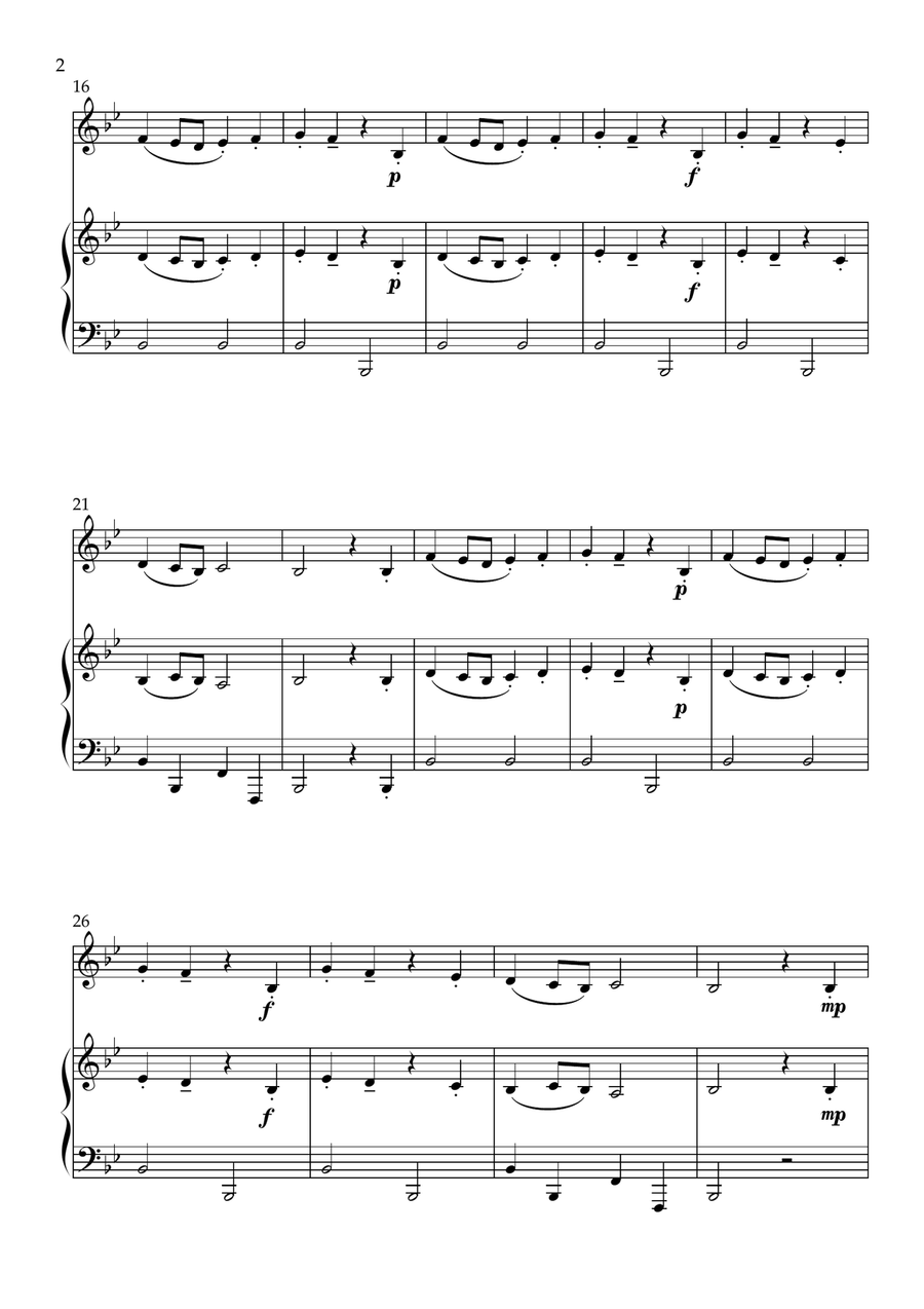 Spring from The Four Seasons B-Flat Clarinet scores gallery preview page 2
