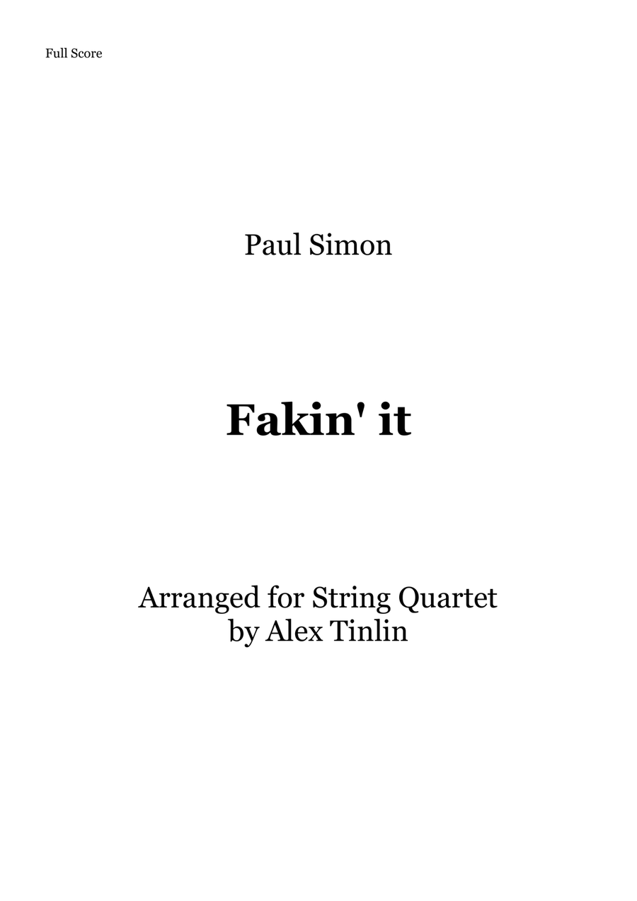 Fakin' It Fakin' It String Quartet scores gallery preview page 1