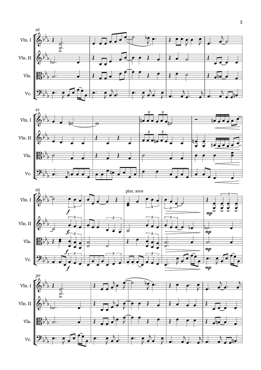 Fakin' It Fakin' It String Quartet scores gallery preview page 3