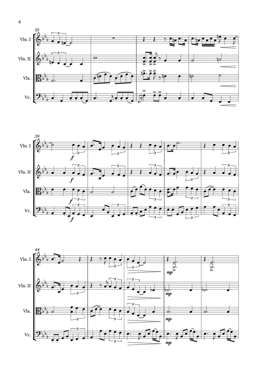 Fakin' It Fakin' It String Quartet scores gallery preview page 4