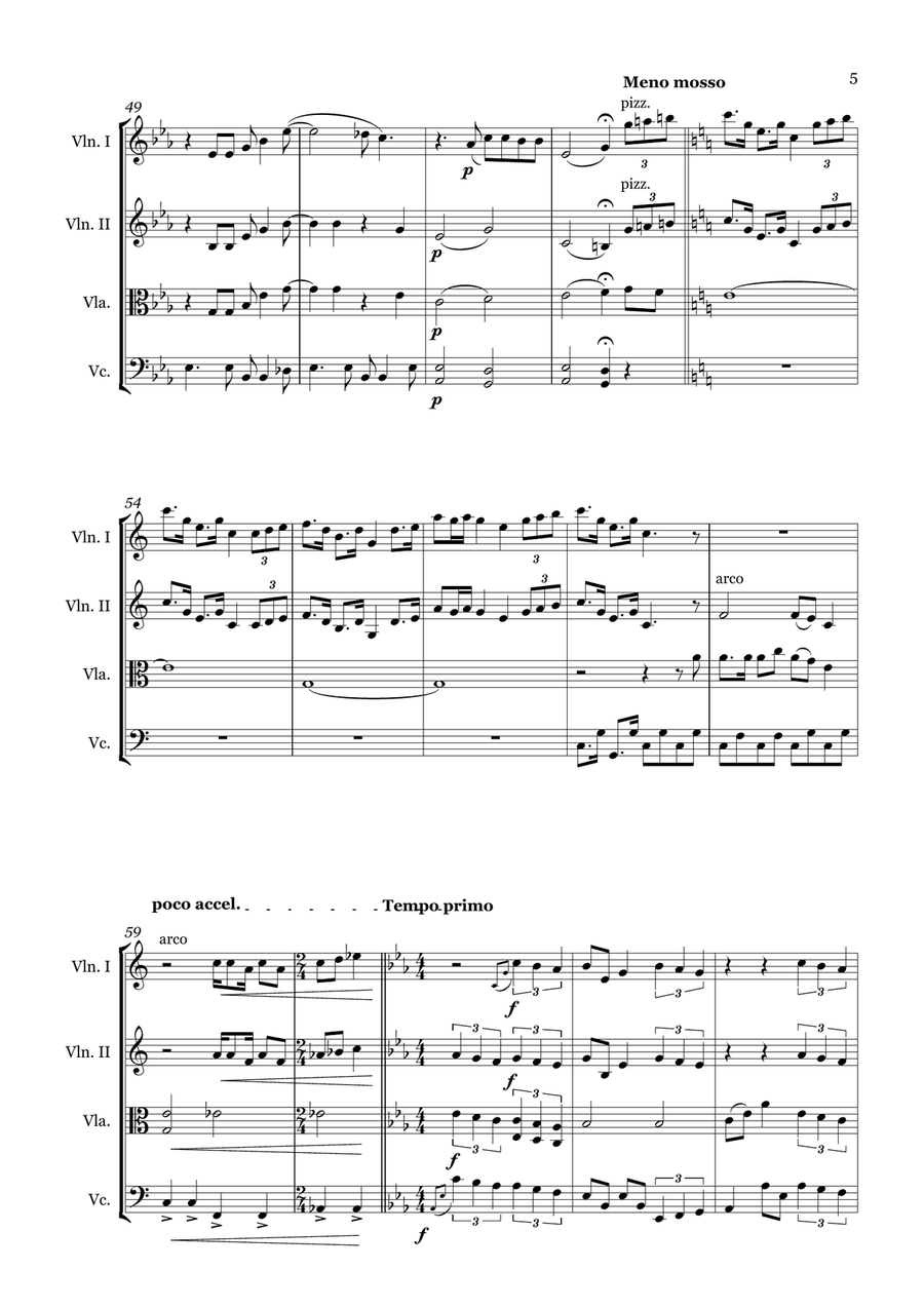 Fakin' It Fakin' It String Quartet scores gallery preview page 5