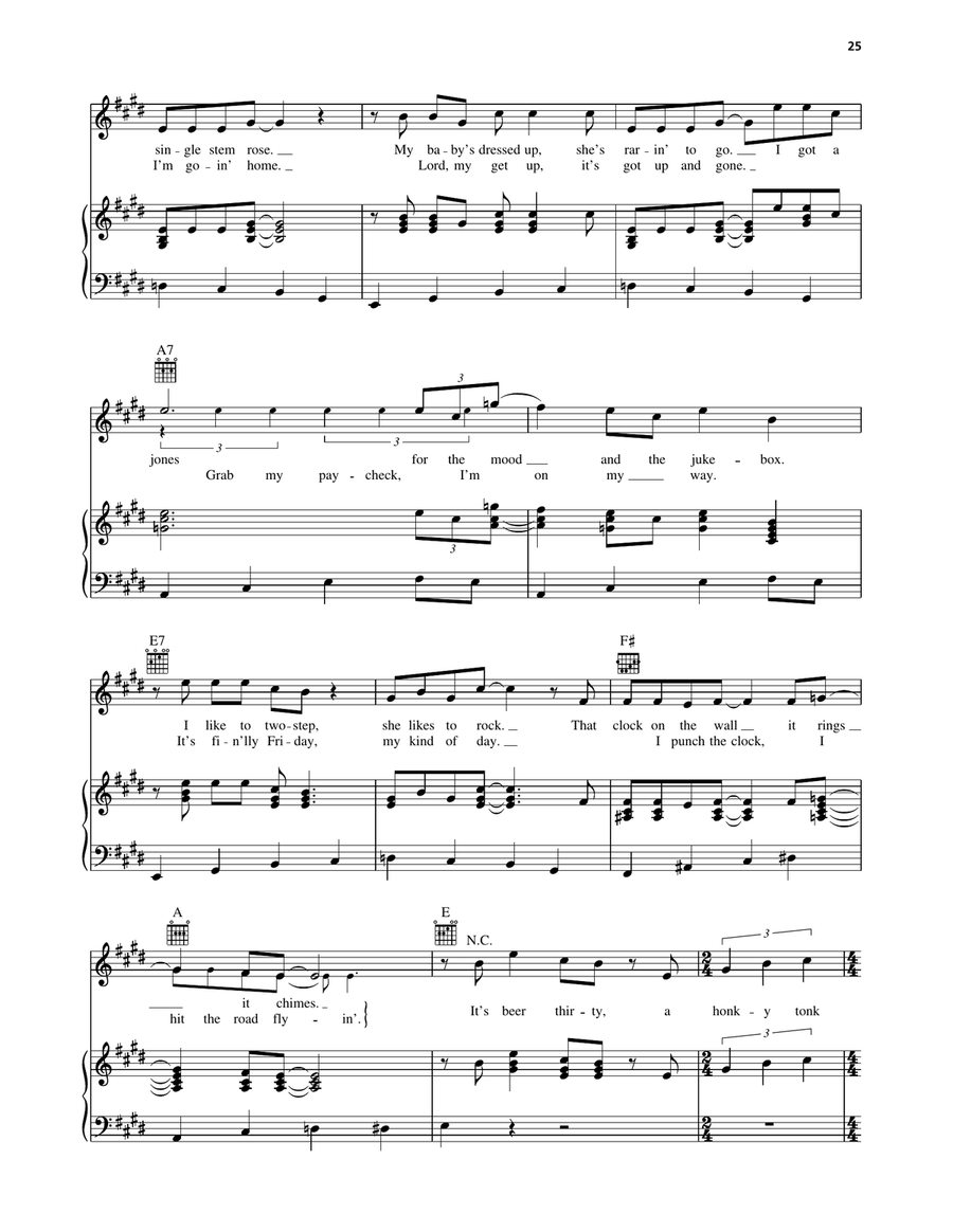 Beer Thirty Beer Thirty Piano, Vocal, Guitar scores gallery preview page 2