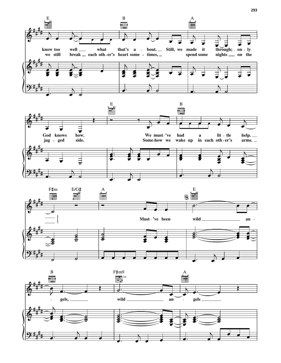 Wild Angels Wild Angels Piano, Vocal, Guitar scores gallery preview page 2