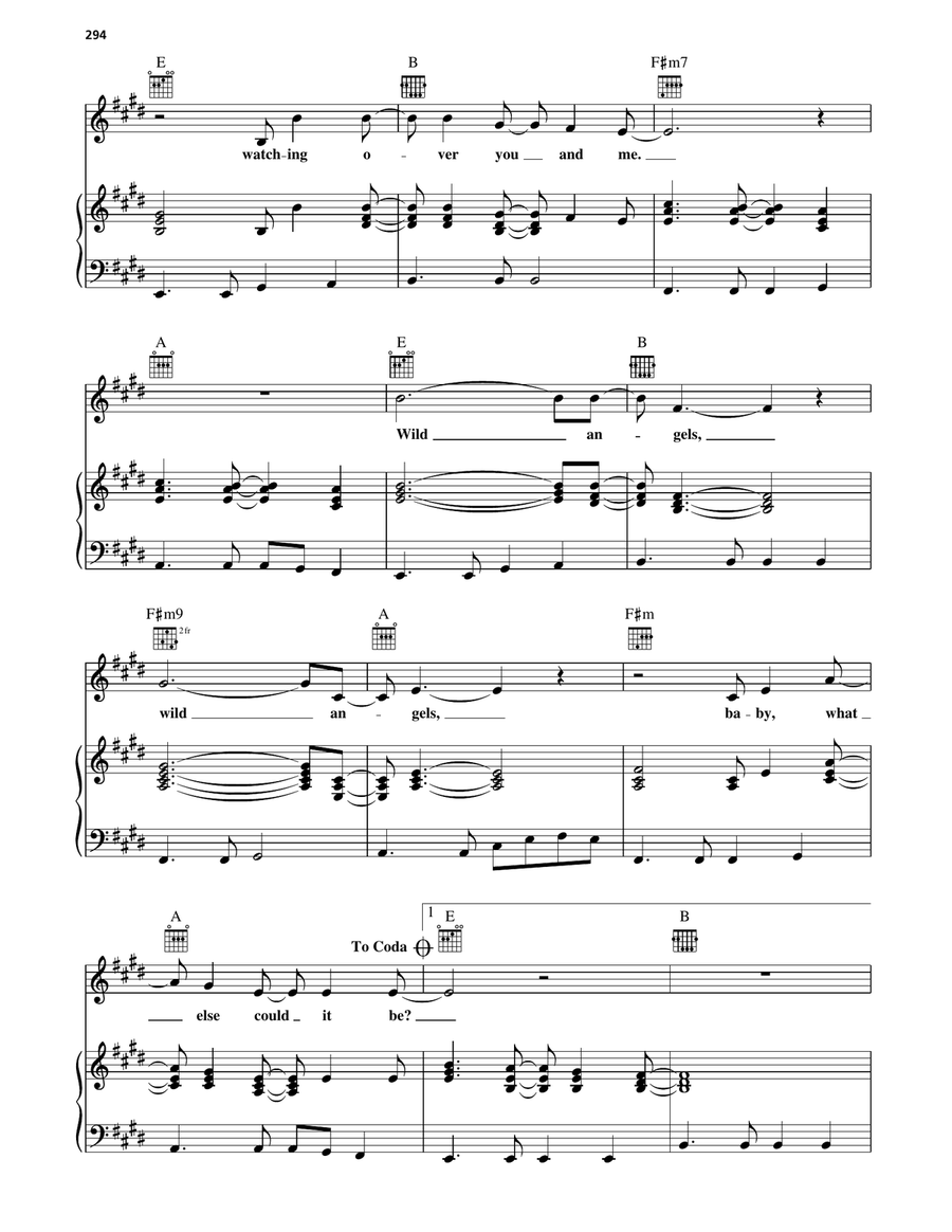 Wild Angels Wild Angels Piano, Vocal, Guitar scores gallery preview page 3