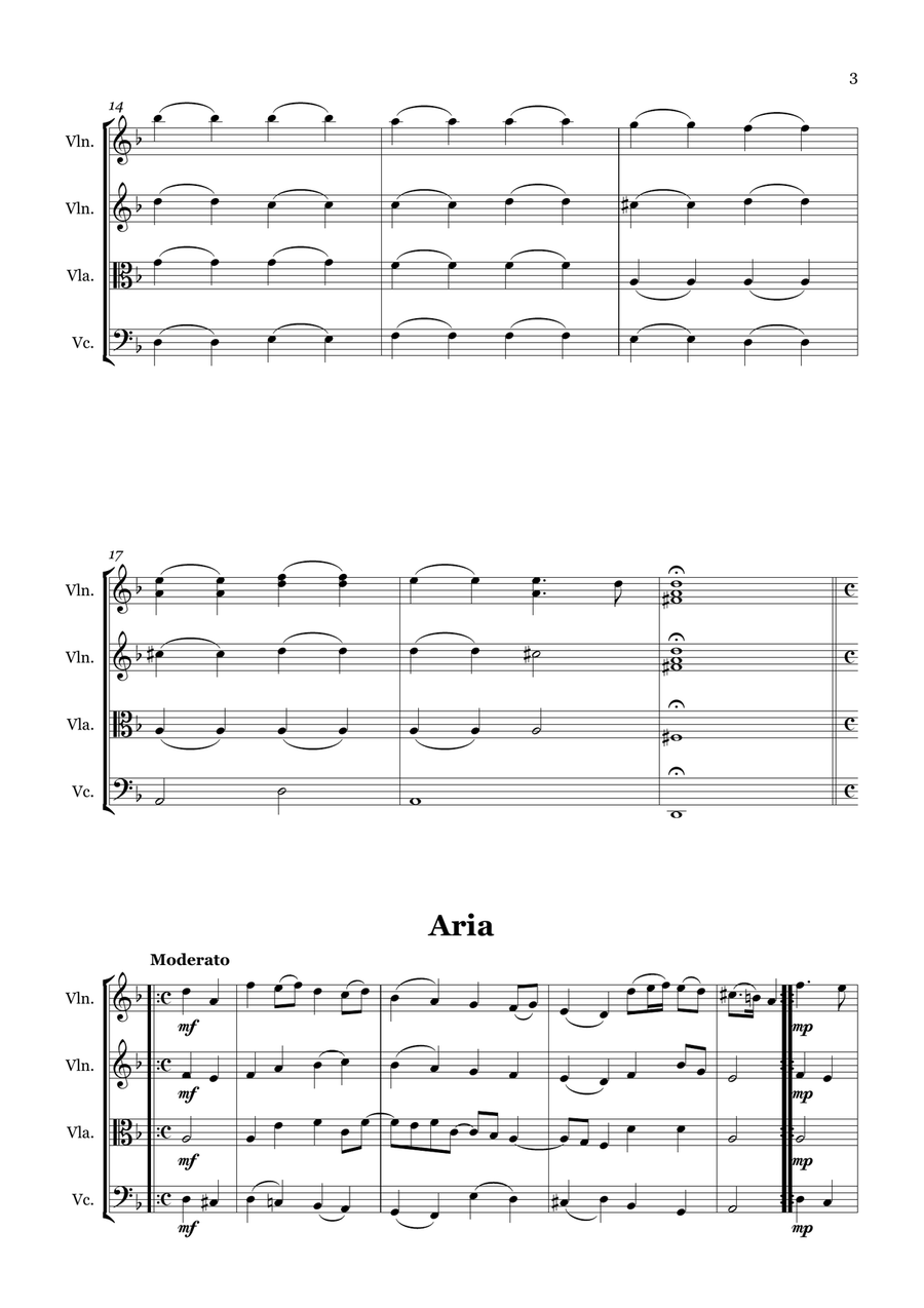 Lamento Suite Lamento Suite String Quartet scores gallery preview page 3