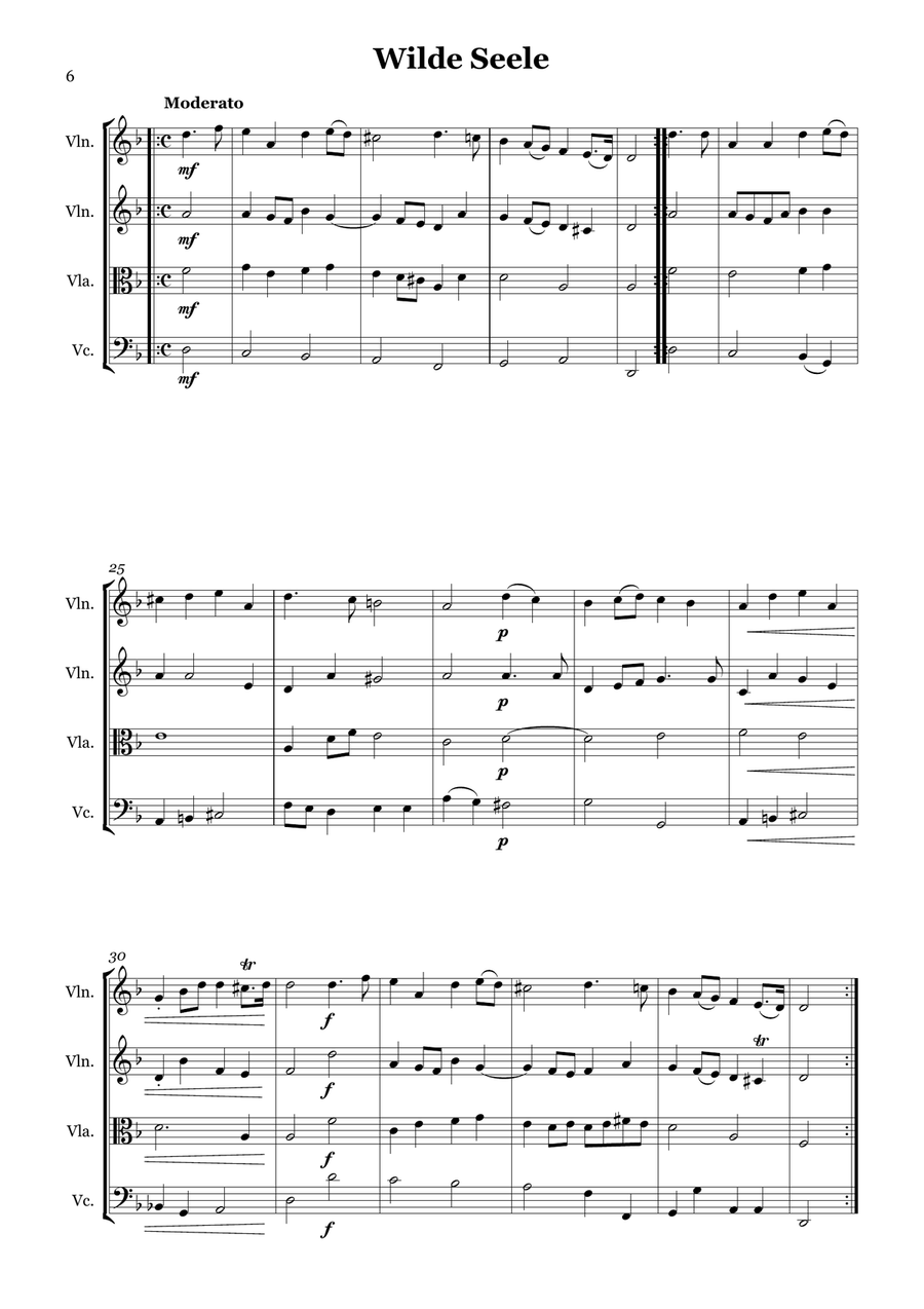 Lamento Suite Lamento Suite String Quartet scores gallery preview page 6