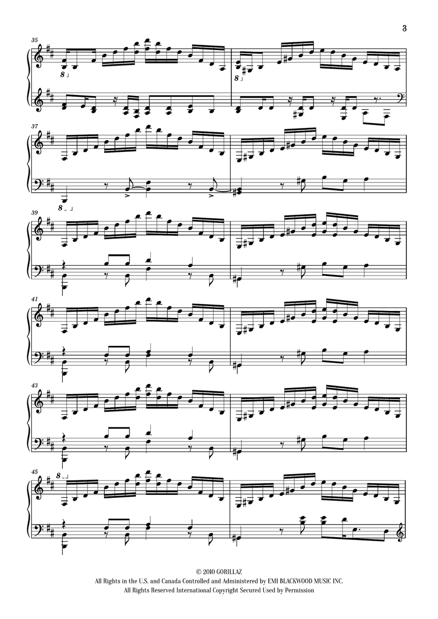 On Melancholy Hill On Melancholy Hill Piano Solo scores gallery preview page 3