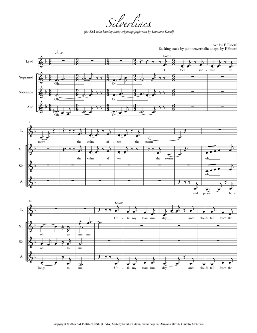 Silverlines Silverlines SSA scores gallery preview page 1