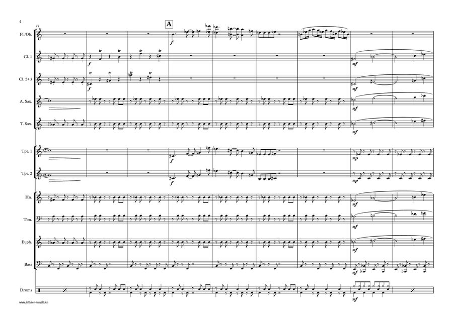 Theme From The Simpsons Theme From The Simpsons Concert Band scores gallery preview page 4