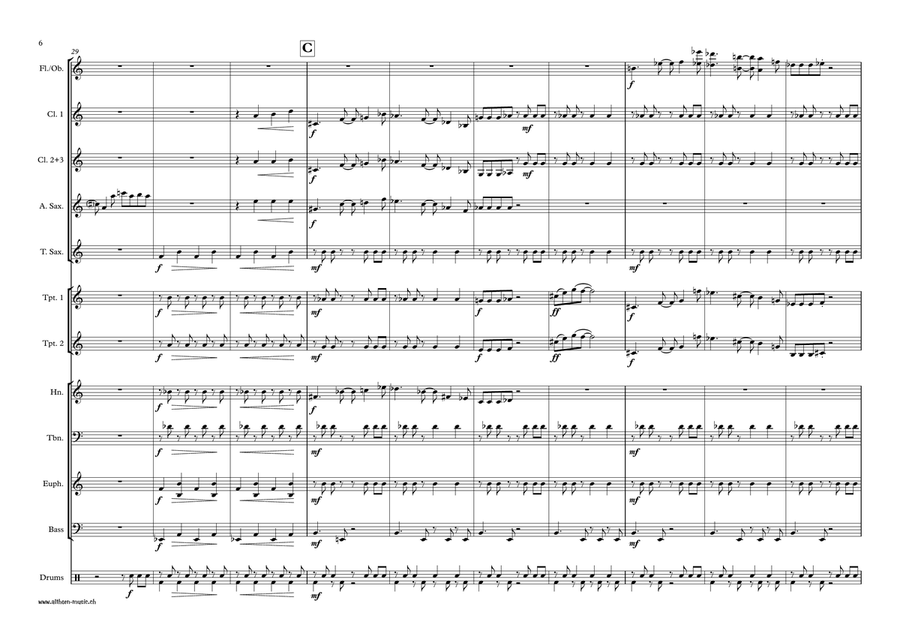 Theme From The Simpsons Theme From The Simpsons Concert Band scores gallery preview page 6