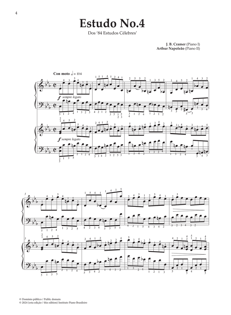 Estudo No.4 [Study No.4] Piano Method scores gallery preview page 4