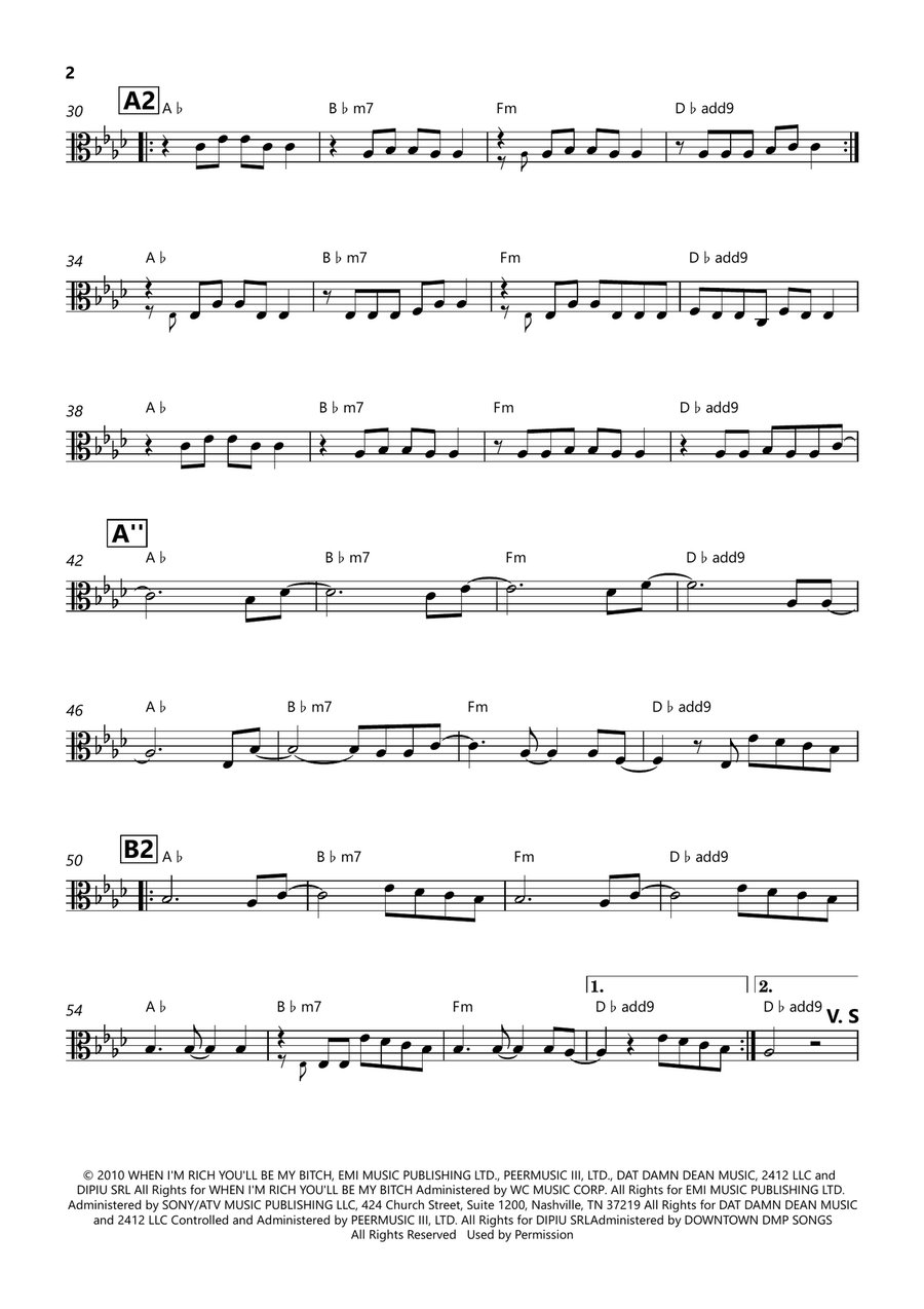 Firework Firework Viola Solo scores gallery preview page 2