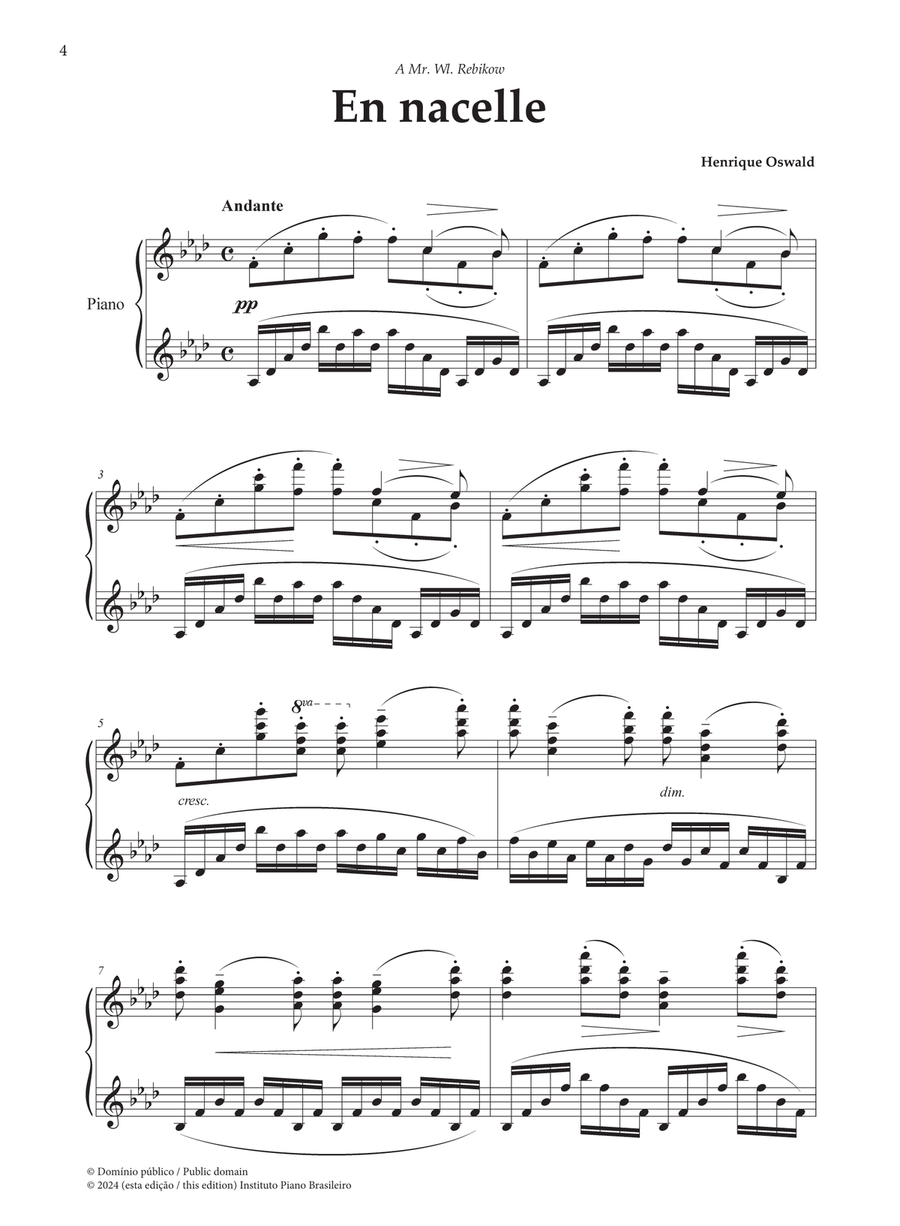 En nacelle [On a boat] Piano Solo scores gallery preview page 4