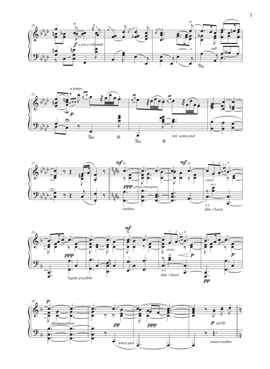 Barcarolle-nocturne Piano Solo scores gallery preview page 5