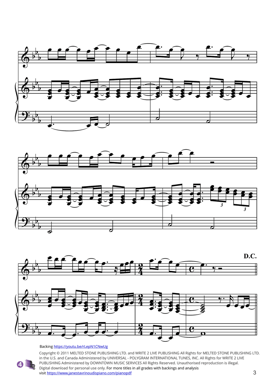 Turning Tables 1 Piano, 4-Hands scores gallery preview page 3