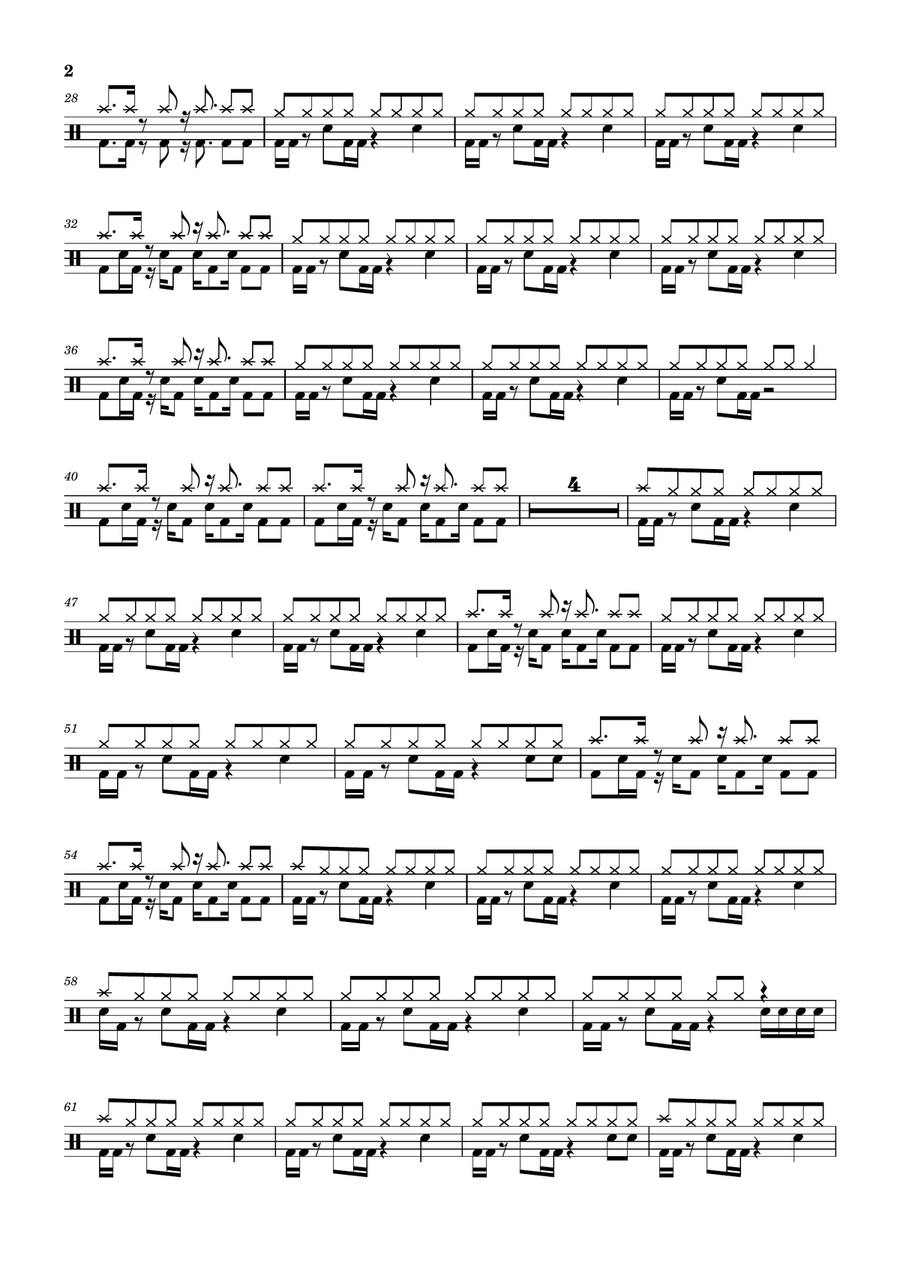 Rock N' Roll Rulez Rock N' Roll Rulez Drum Set scores gallery preview page 2