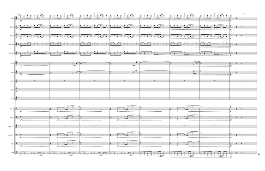 Hot To Go! Marching Band scores gallery preview page 3