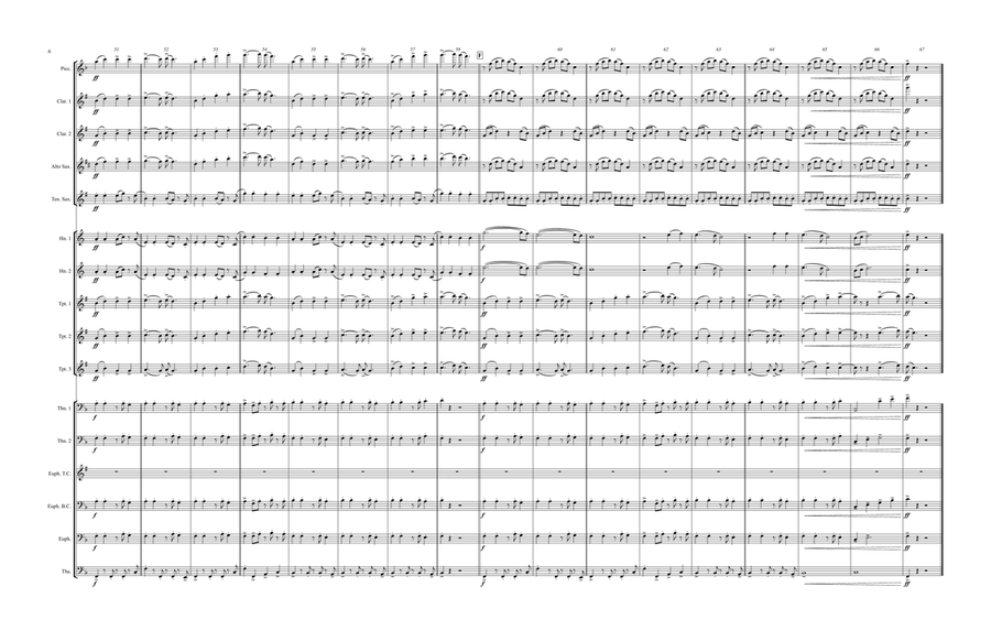 Hot To Go! Marching Band scores gallery preview page 6