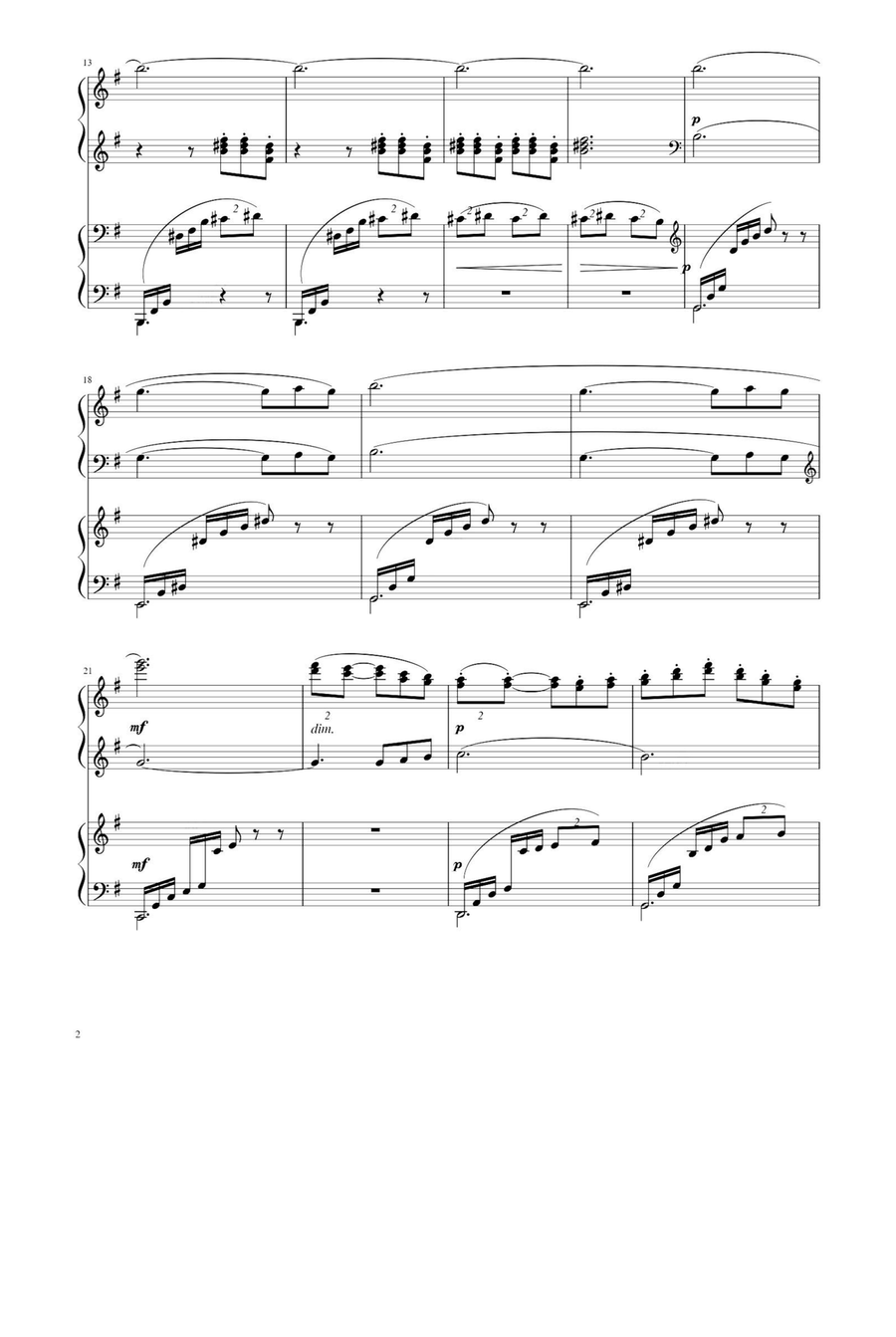 En Bateau Petite Suite - Claude Debussy 1 Piano, 4-Hands scores gallery preview page 2