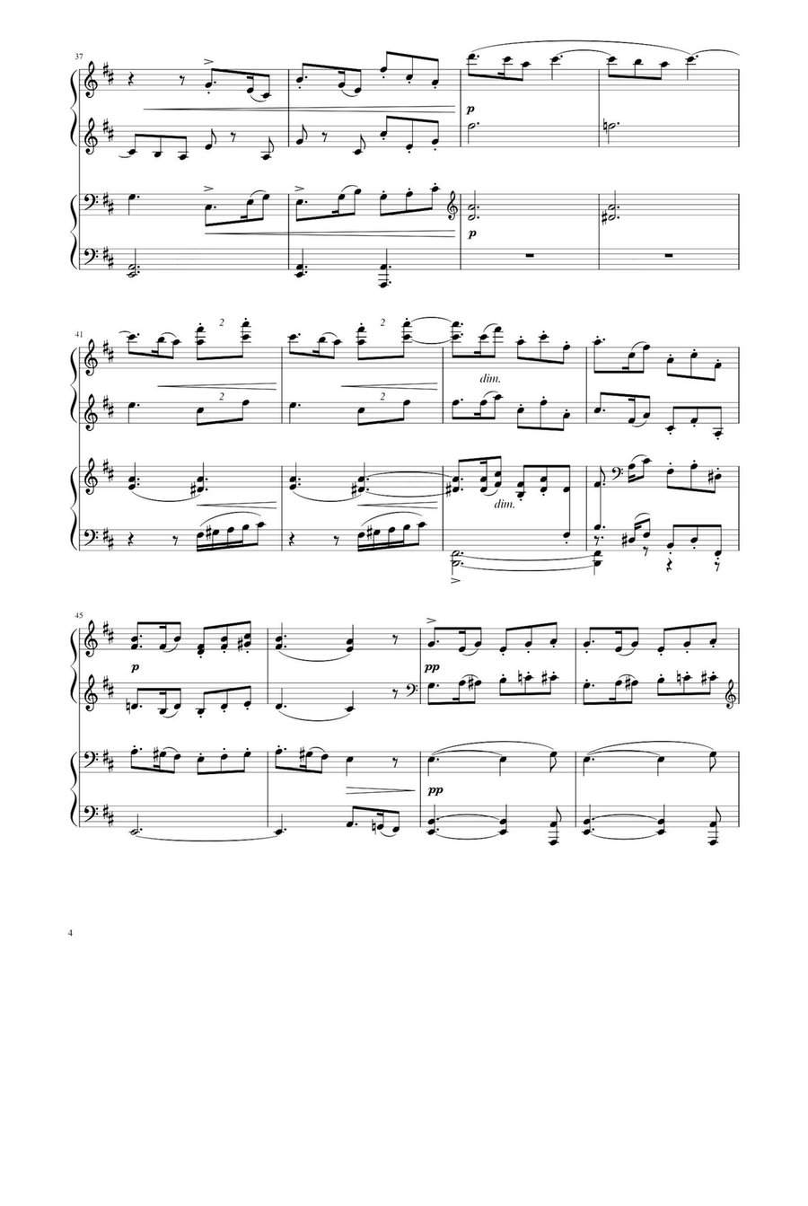 En Bateau Petite Suite - Claude Debussy 1 Piano, 4-Hands scores gallery preview page 4