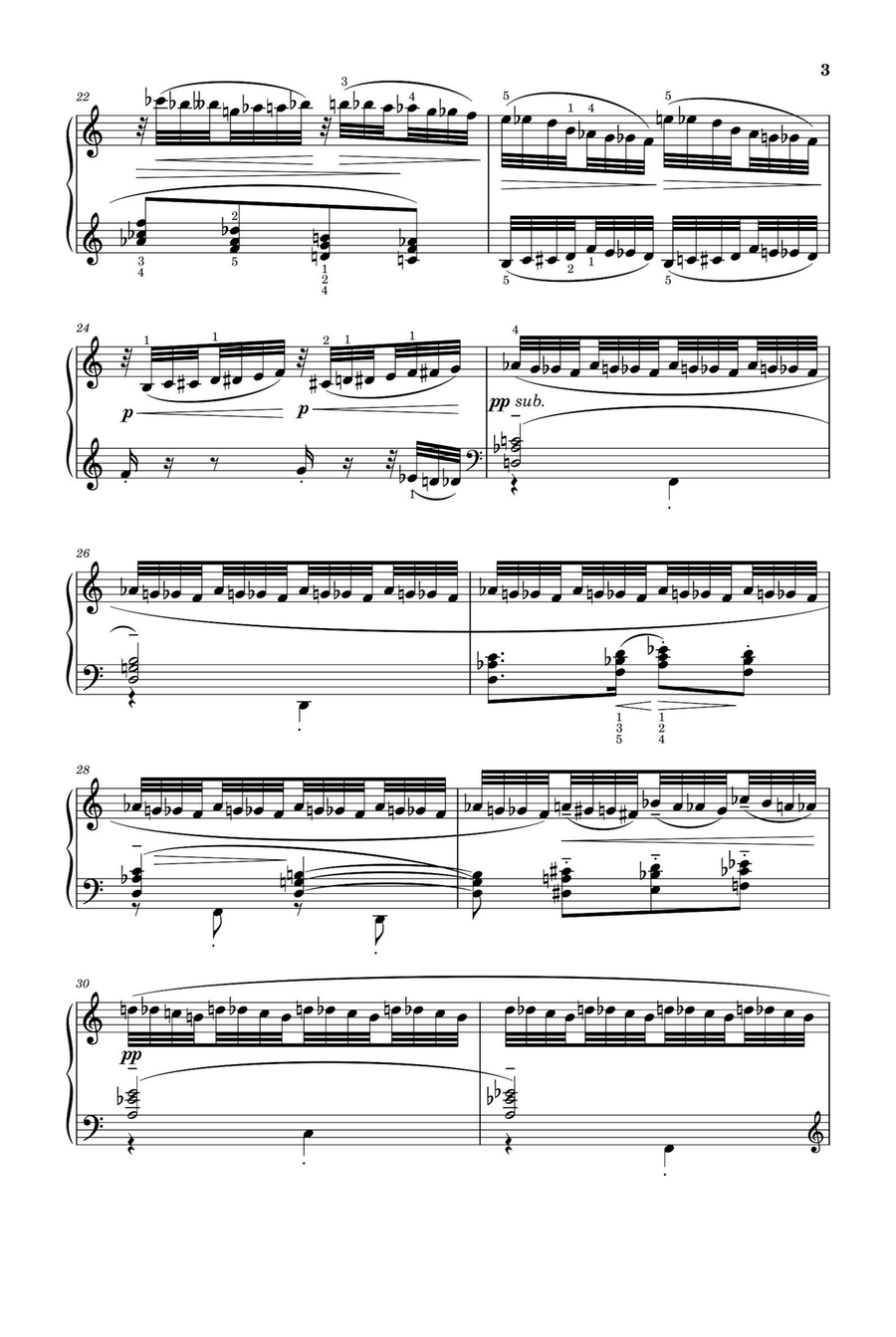 DOUZE ÉTUDES NO.7 - Claude Debussy Piano Solo scores gallery preview page 3