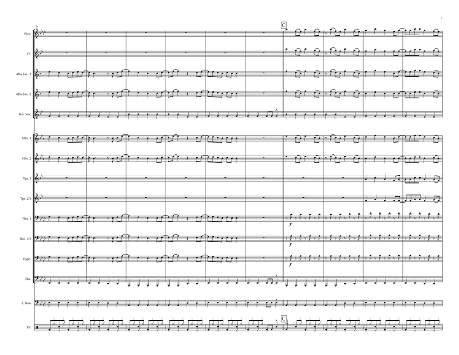 We Like To Party! We Like To Party! Marching Band scores gallery preview page 3