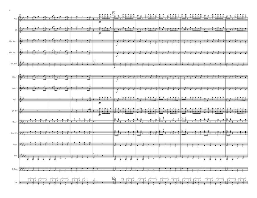 We Like To Party! We Like To Party! Marching Band scores gallery preview page 4