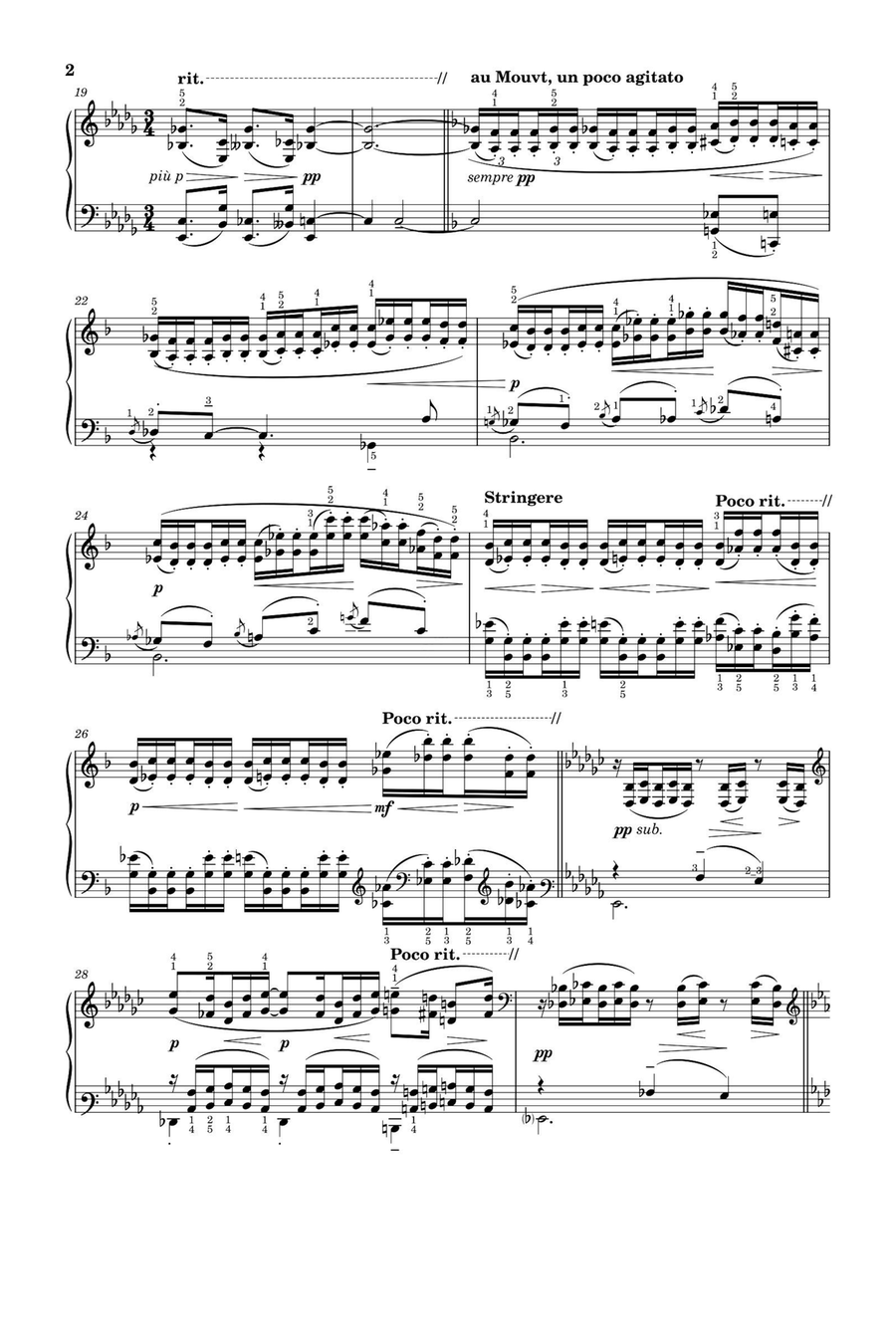 DOUZE ÉTUDES NO.4 - Claude Debussy Piano Solo scores gallery preview page 2