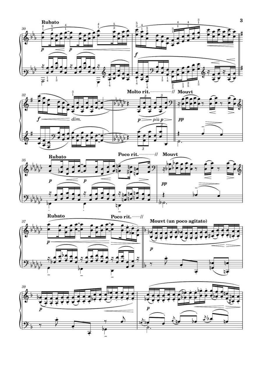 DOUZE ÉTUDES NO.4 - Claude Debussy Piano Solo scores gallery preview page 3