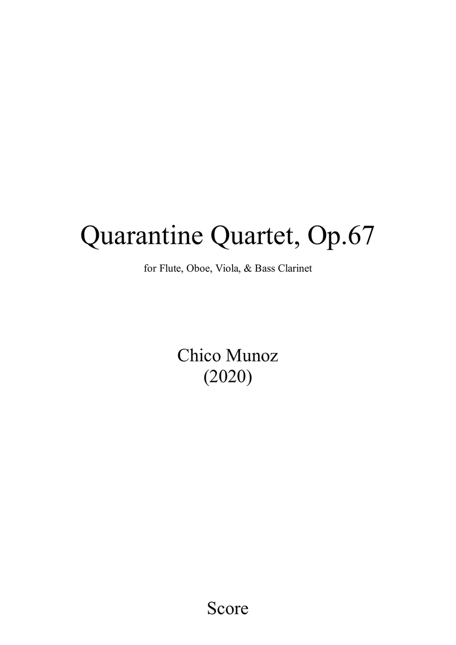 Quarantine Quartet, Op.67 Small Ensemble scores gallery preview page 1
