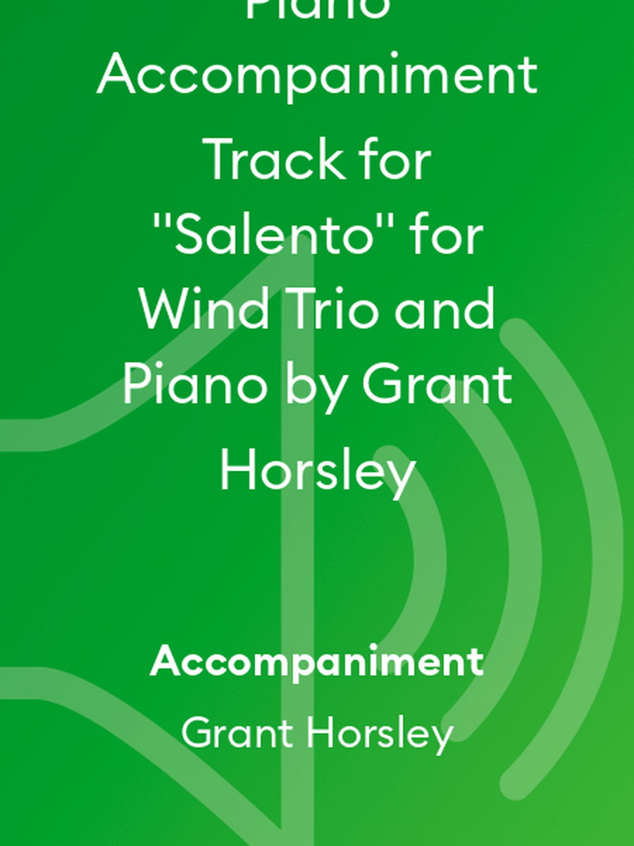 Piano Accompaniment Track for 