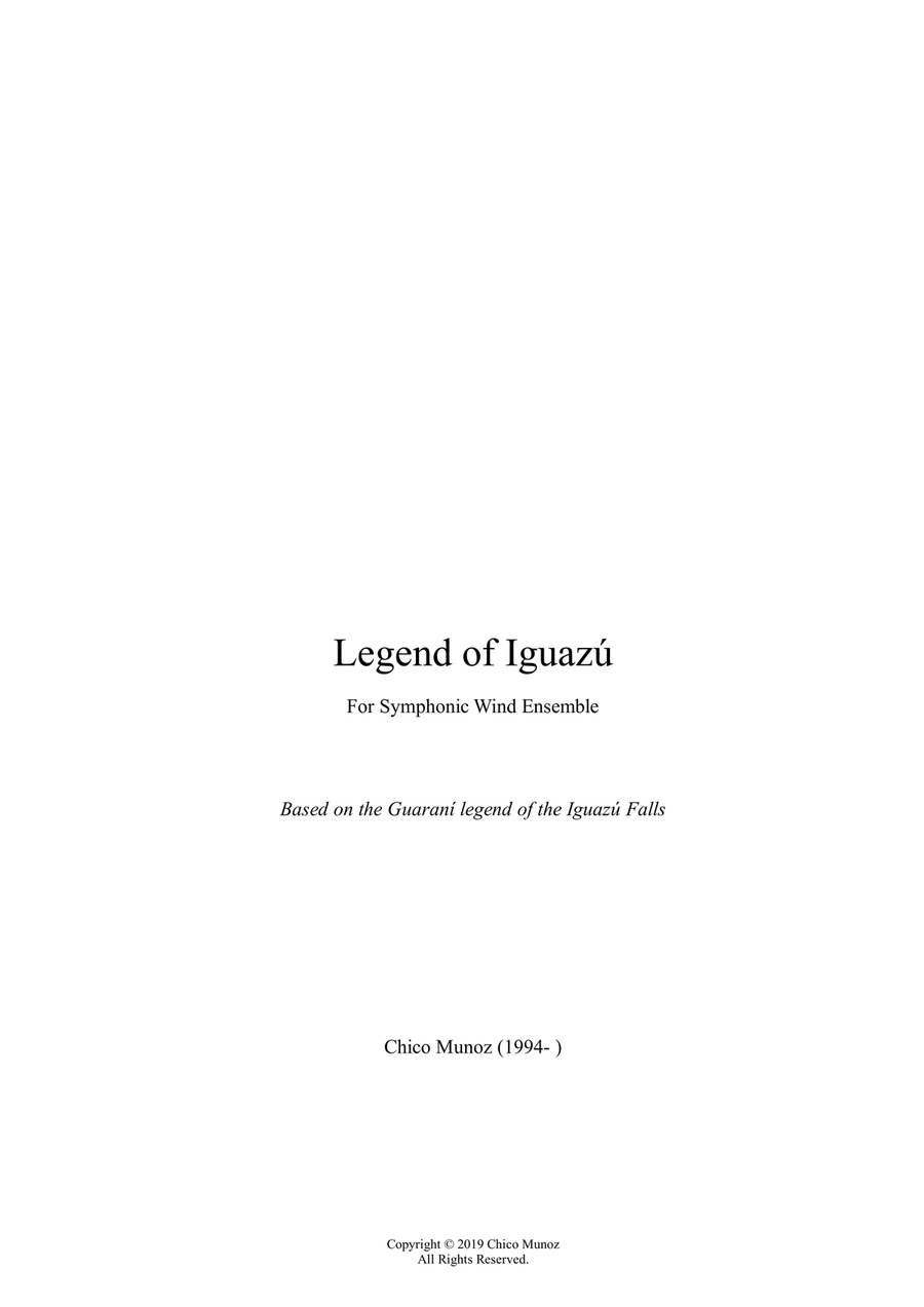 Legend of Iguazú Concert Band scores gallery preview page 1