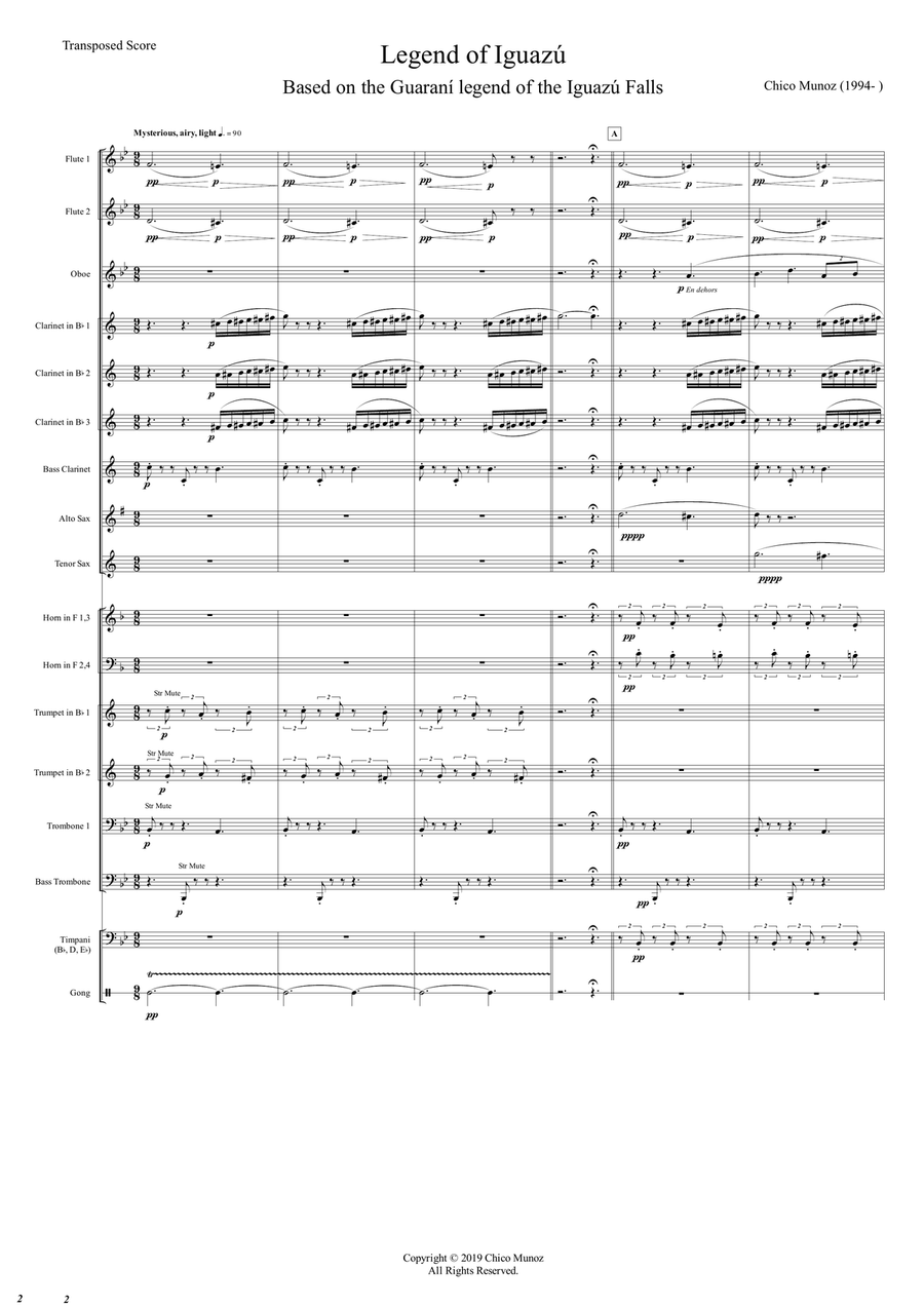 Legend of Iguazú Concert Band scores gallery preview page 3