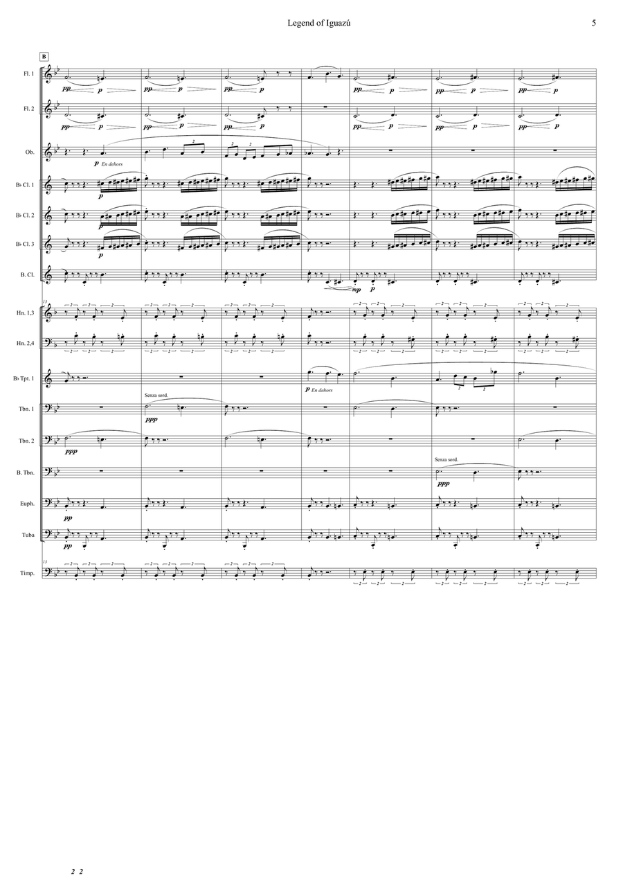 Legend of Iguazú Concert Band scores gallery preview page 5