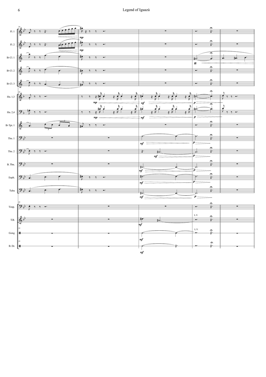 Legend of Iguazú Concert Band scores gallery preview page 6