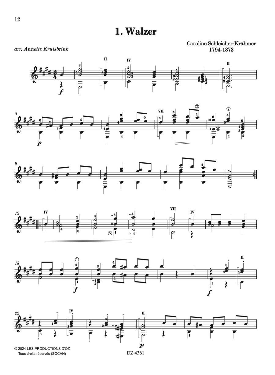American & European guitar music by Women composers (cd incl.) Classical Guitar scores gallery preview page 2