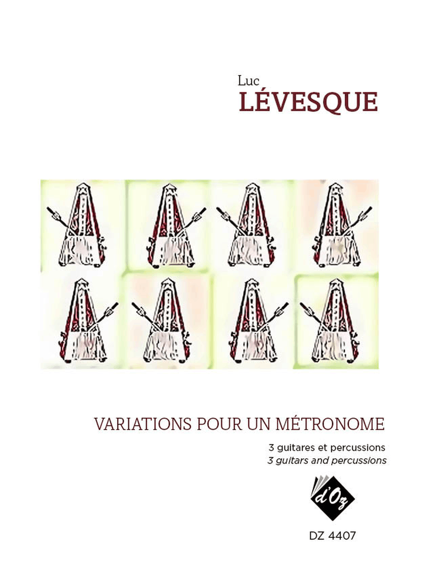 Variations pour un métronome Guitar Ensemble scores gallery preview page 1
