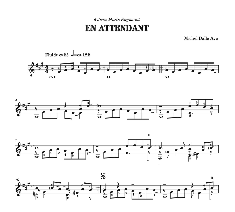 En attendant En attendant Classical Guitar scores gallery preview page 2