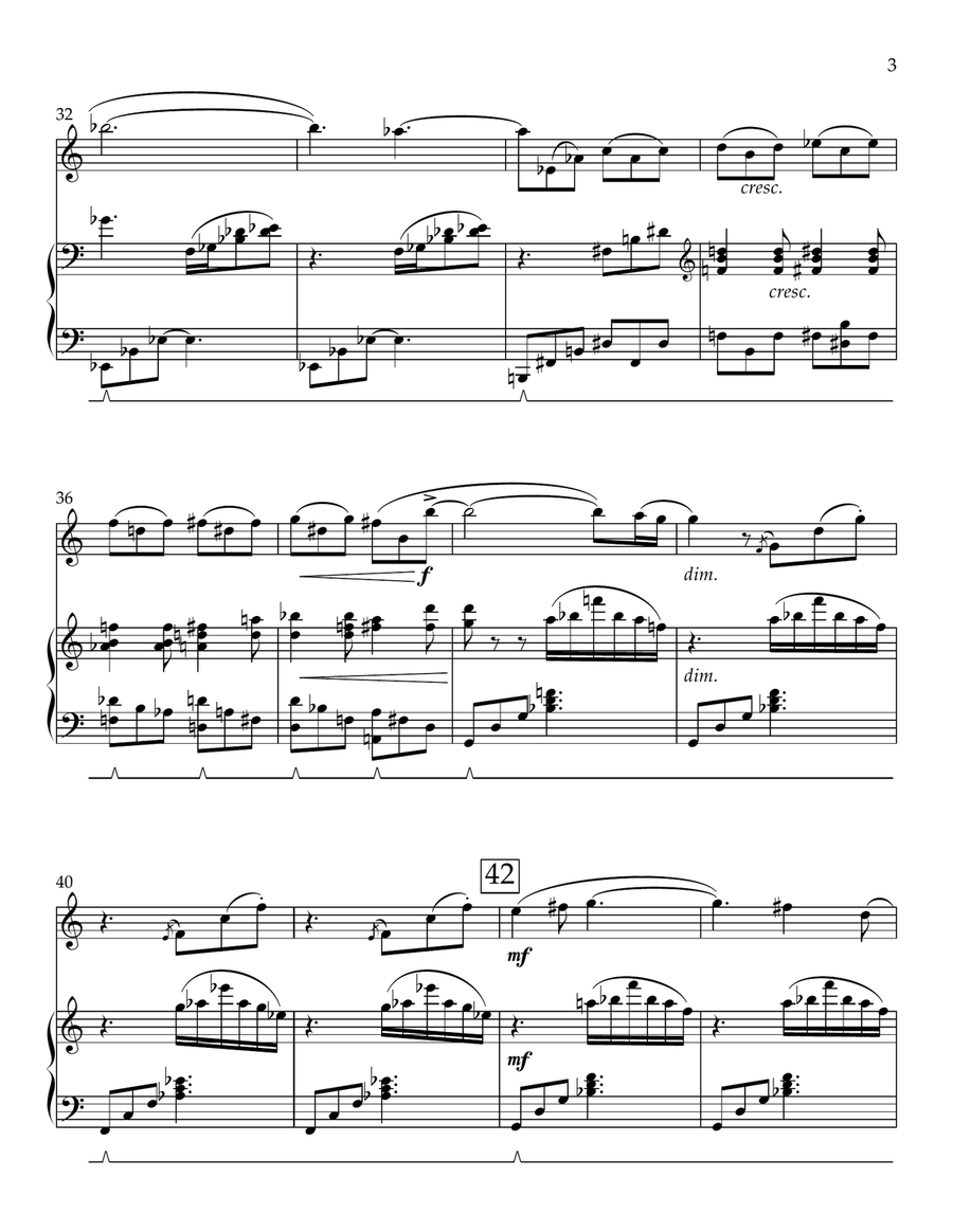 Serenade for Alto Sax Alto Saxophone scores gallery preview page 3