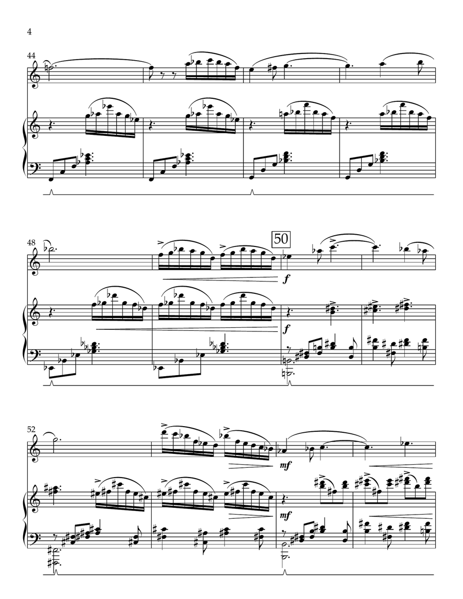 Serenade for Alto Sax Alto Saxophone scores gallery preview page 4