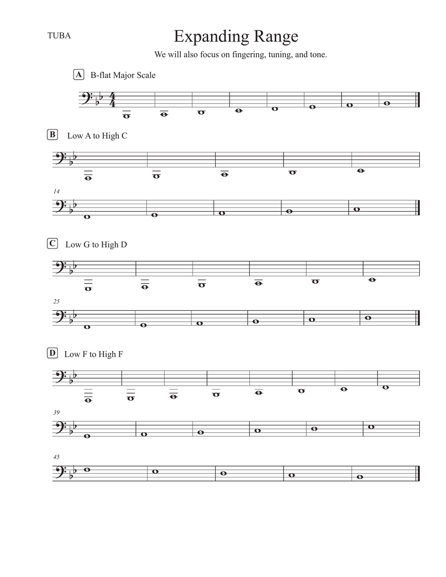Expanding Range Expanding Range Tuba scores gallery preview page 1