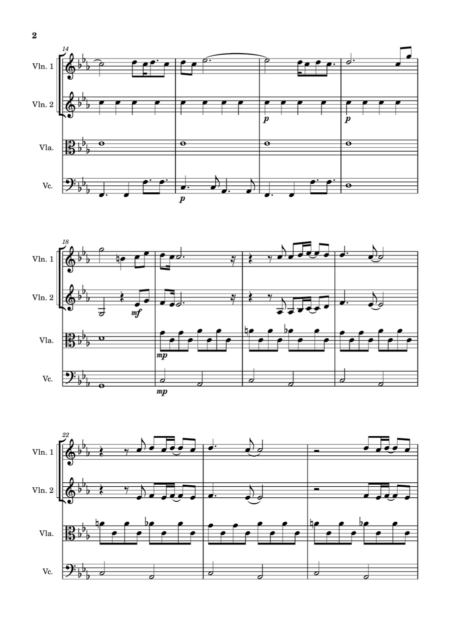 Skyfall String Quartet scores gallery preview page 2