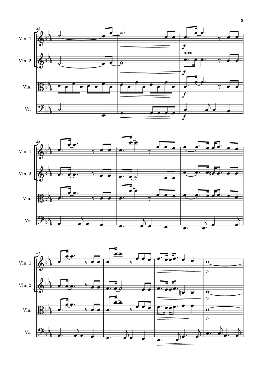Skyfall String Quartet scores gallery preview page 3